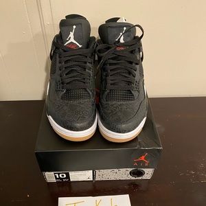 Jordan retro 4 laser